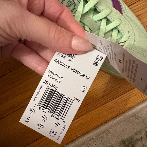 Adidas Mint Green and Purple Sneakers - Picture 5 of 6